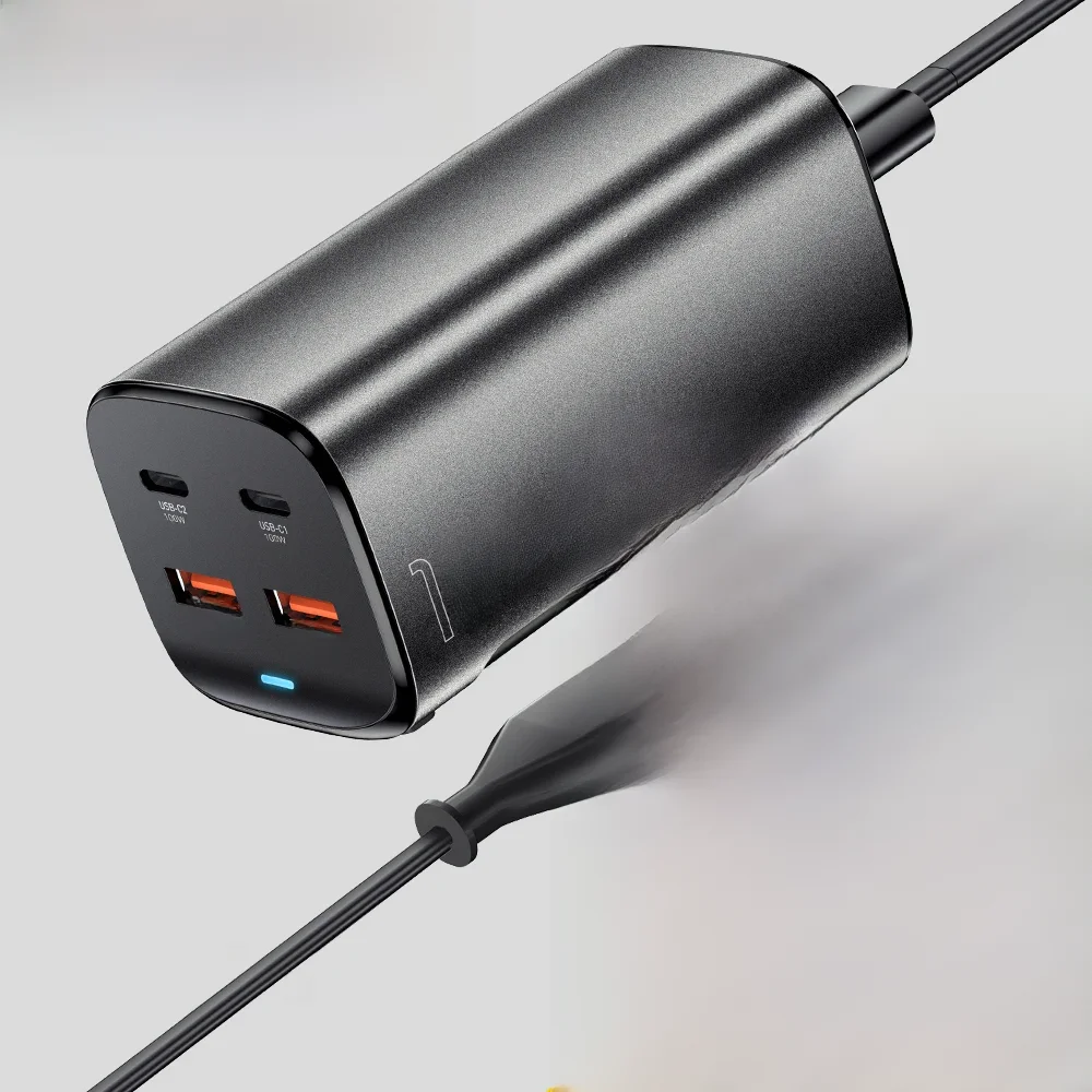 Essager 100W USB C GaN Ładowarka biurkowa Quick Charge QC 4.0 3.0 Typ C Szybkie ładowanie dla iPhone 15 Laptop MacBook Samsung POPC — zdjęcie 2