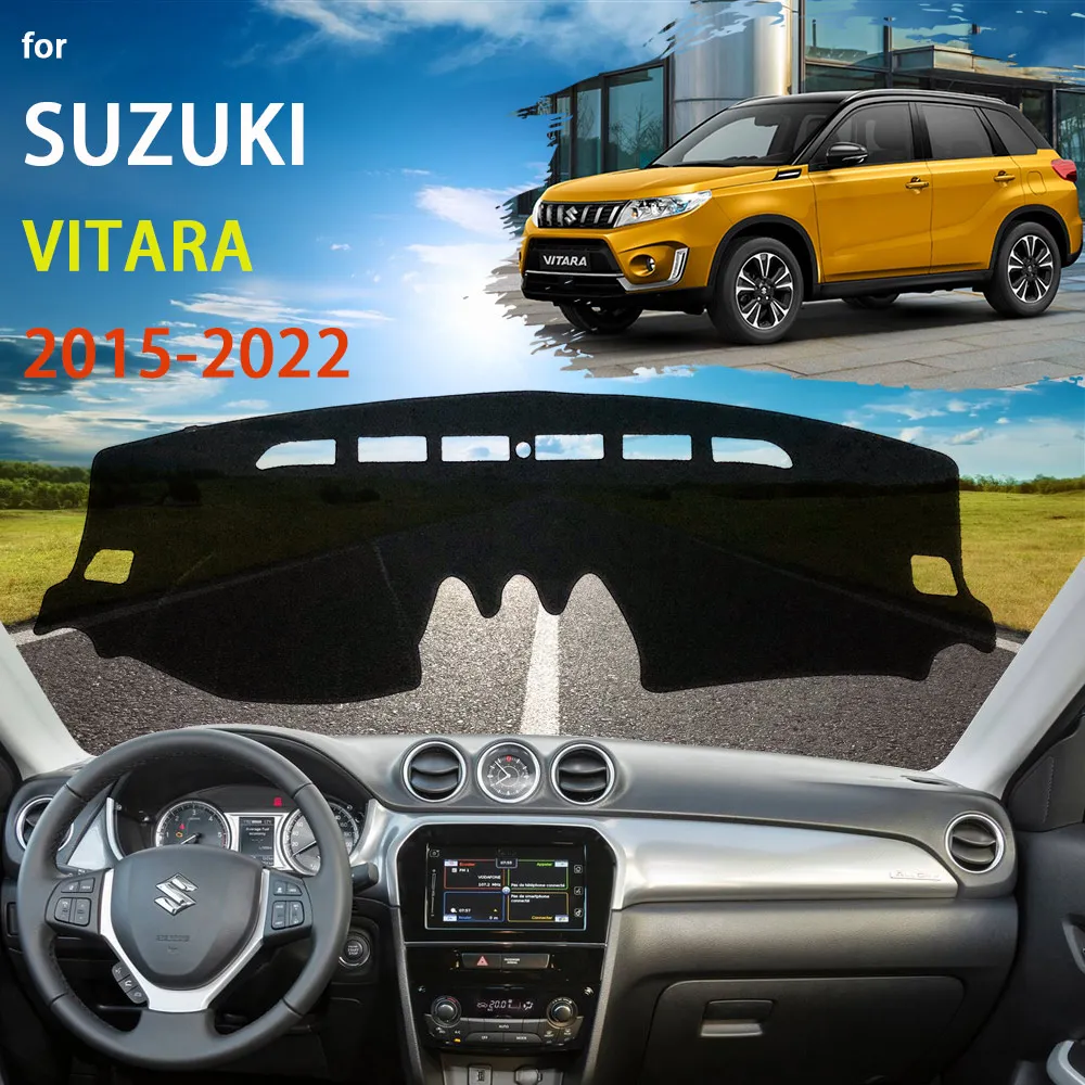 

Для Suzuki Vitara скускудо 2015 2016 2017 2018 2019 2020 2021 защитный чехол для приборной панели козырек от солнца Нескользящая подушка