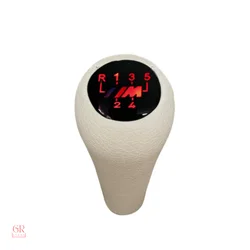 Beige 5-Speed Gear Knob With Light For Bmw E30 E34 E36 E39 E46