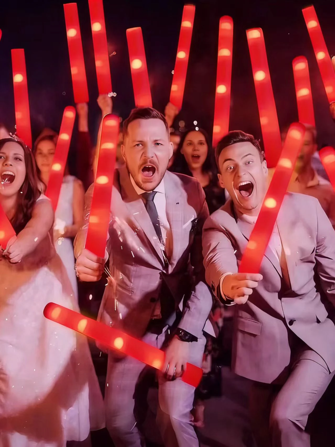 

36 pieces, Foam Glow Sticks with 3 Blink Modes, LED Foam Sticks, Glow Party Supplies for Weddings, Concerts, Carnival, Birthdays