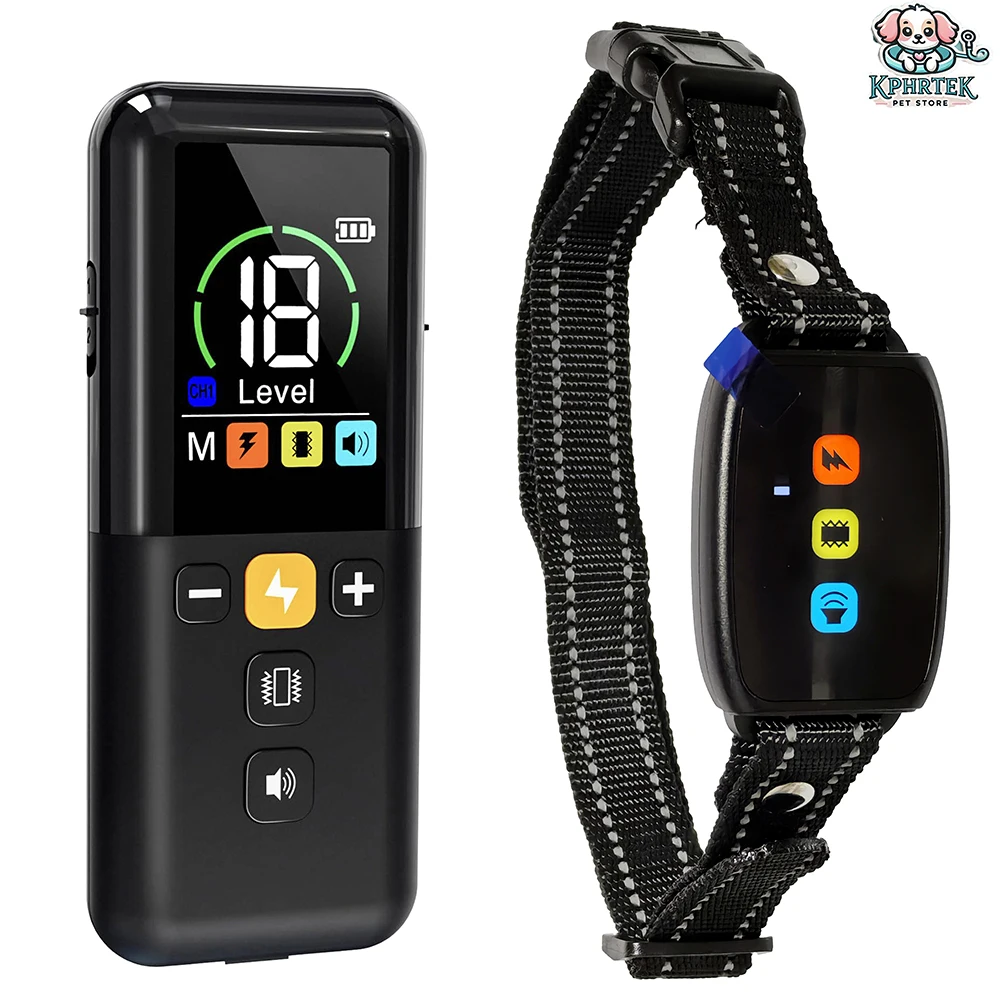 

50 PCs Remote Control Smart Dog Shock Collar with 3 Training Modes, Rechargeable Transmitter with Security Lock Waterproof Elect