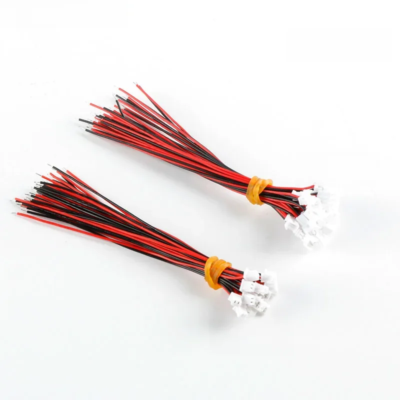 10 para Micro JST PH 1.25 2 PIN męski żeńskie złącze wtykowe z kable wiązkowe 100mm 28AWG — zdjęcie 2