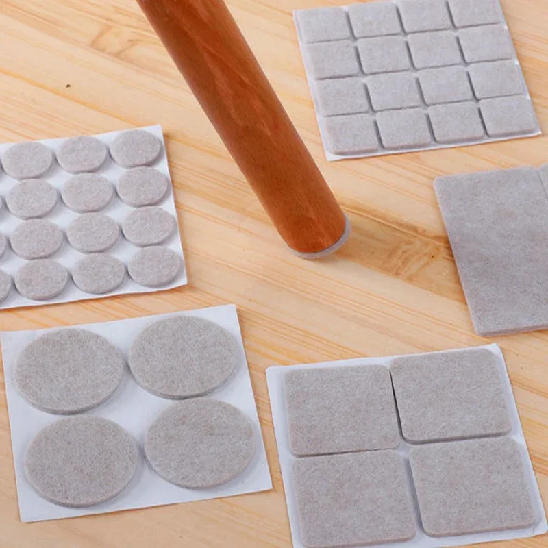 Coussin de pied de chaise de table en feutre, coussin de protection de meubles, résistant à l'usure, réduction du bruit, tabouret antidérapant, coussin d'angle de chaise