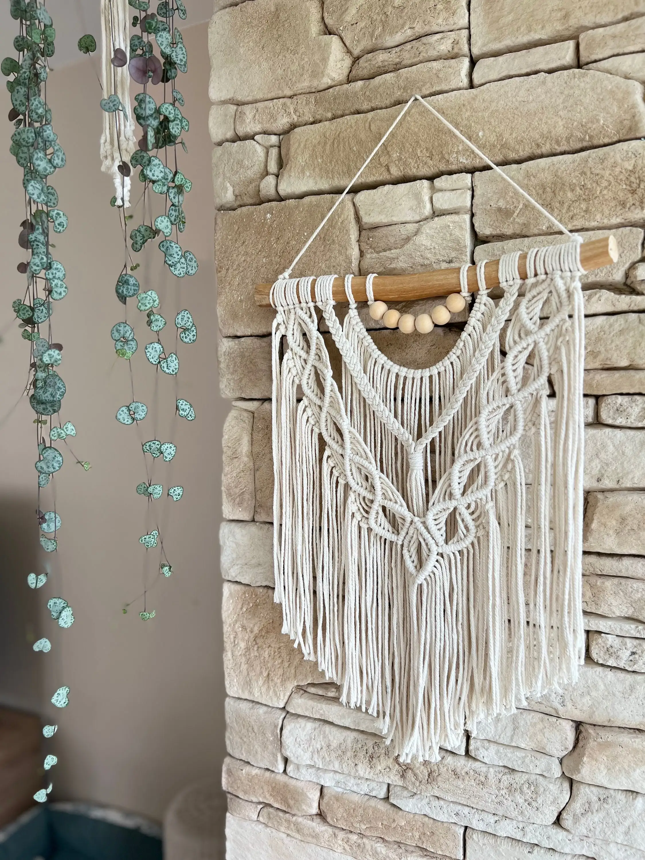 Macramé wall hanging, macramé interior decoration, macramé wall decoration