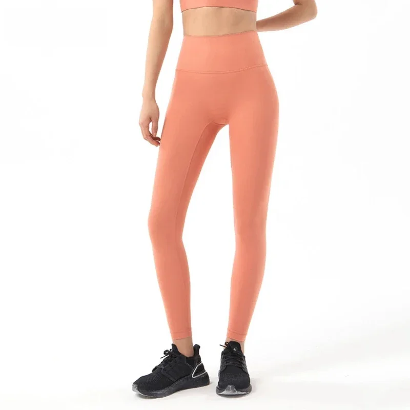 Soisou Nylon Yoga Broek Gym Leggings Vrouwen Girl Fitness Zachte Panty Hoge Taille Elastische Ademende Sportbroek