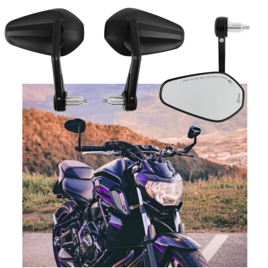 Motorcycle Handle Bar End Mirrors 7/8\