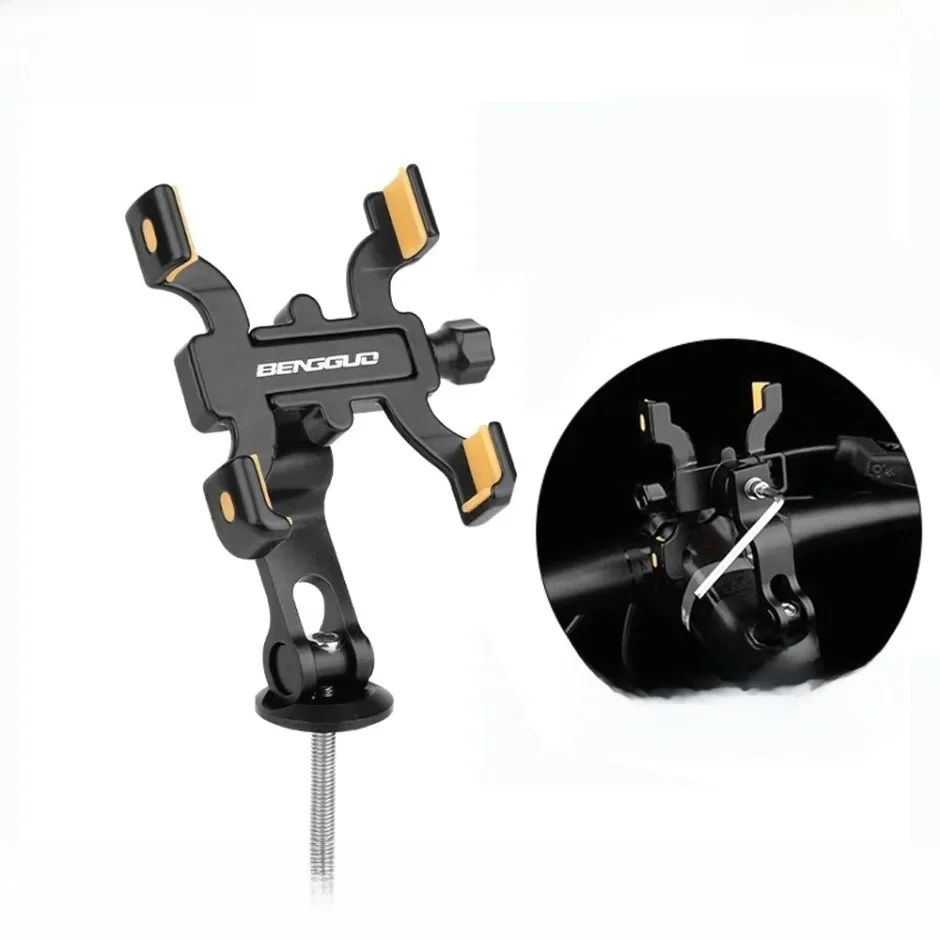 AliExpress Bicycle Mountain Bike Four Claw Mobile Phone Stand Outdoor Sports Aluminum Alloy Mobile Phone Stand Cycling Mobile Phone Stand