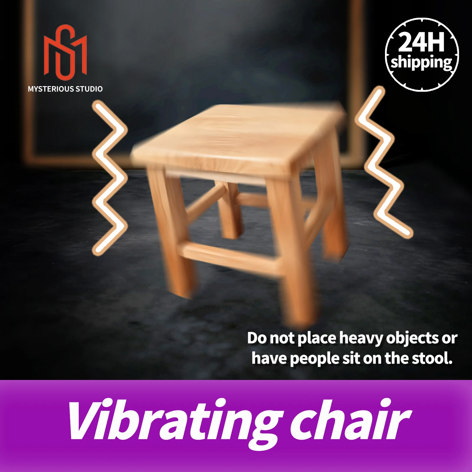 

Mystery Studio Escape Room Props: Movable Stool Vibrating Stool