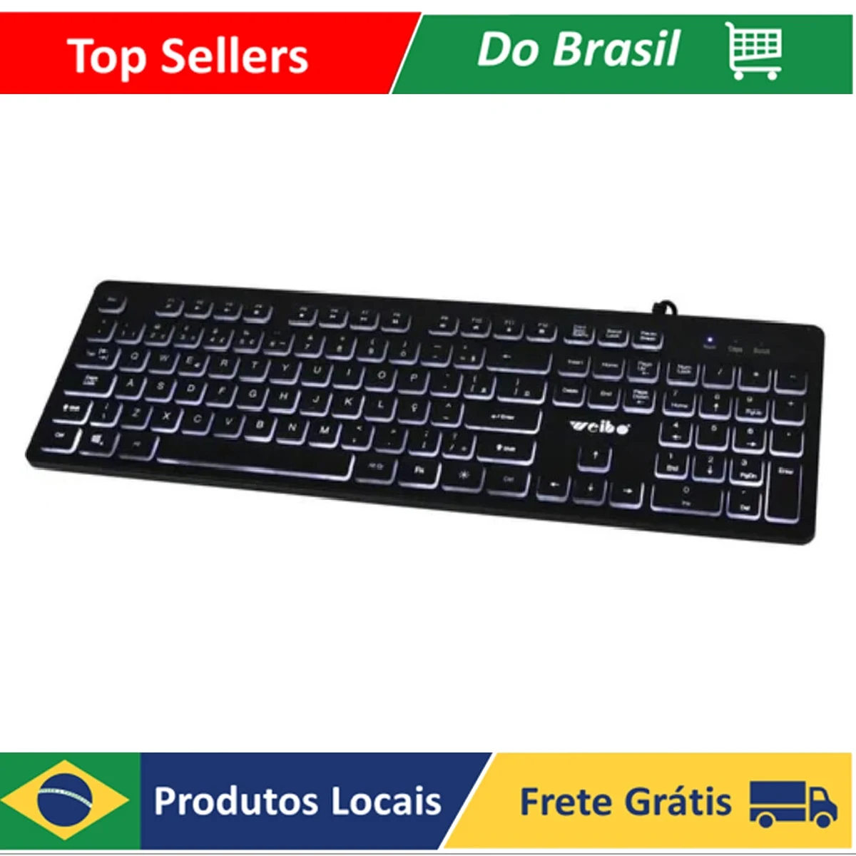 Keyboard Semi Mechanical Gamer Usb Pc Luminous Computer W560 Luuk Young