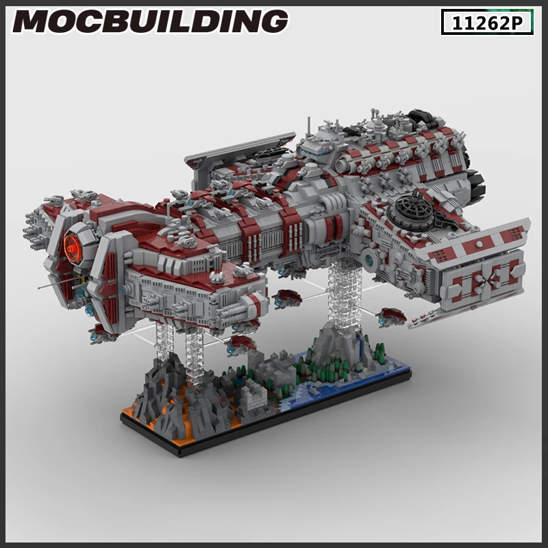 MOC Building Block Battlecruiser Starfighter Spaceship Model Collection DIY Brick Toys Birthday Gifts Playsets Christmas Present