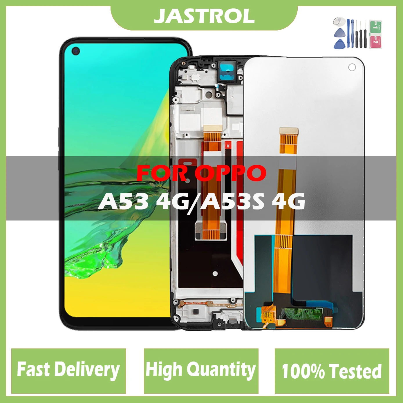 

Original LCD For Oppo A53s 4G CPH2139 LCD Display With Frame Touch Screen Digitizer Assembly Replacement For Oppo A53 4G CPH2127