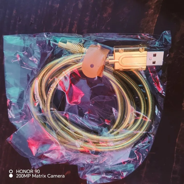 Gold Luxury Metal Data Cable Type C Micro USB Super Fast Charging Cord for Samsung Xiaomi Oppo Vivo Mobile Phone Quick Charge photo review