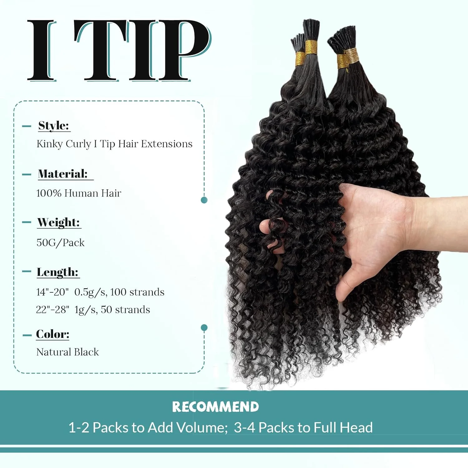 موجة عميقة قبل المستعبدين عصا تلميح شعر مستعار بشري I تلميح وصلات شعر قطعة شعر # 1B شعر Itips أسود طبيعي