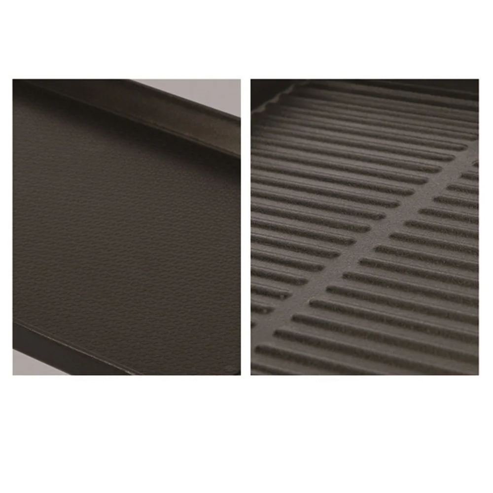 شواية كهربائية مطلية غير لاصقة ، فن المطبخ ، عملية سهلة ، عملية سهلة ، ارتفاع قابل للتعديل ، صفيحة تسخين من الزيت إلى الطريق ، تحكم في درجة الحرارة من 5 مراحل ،