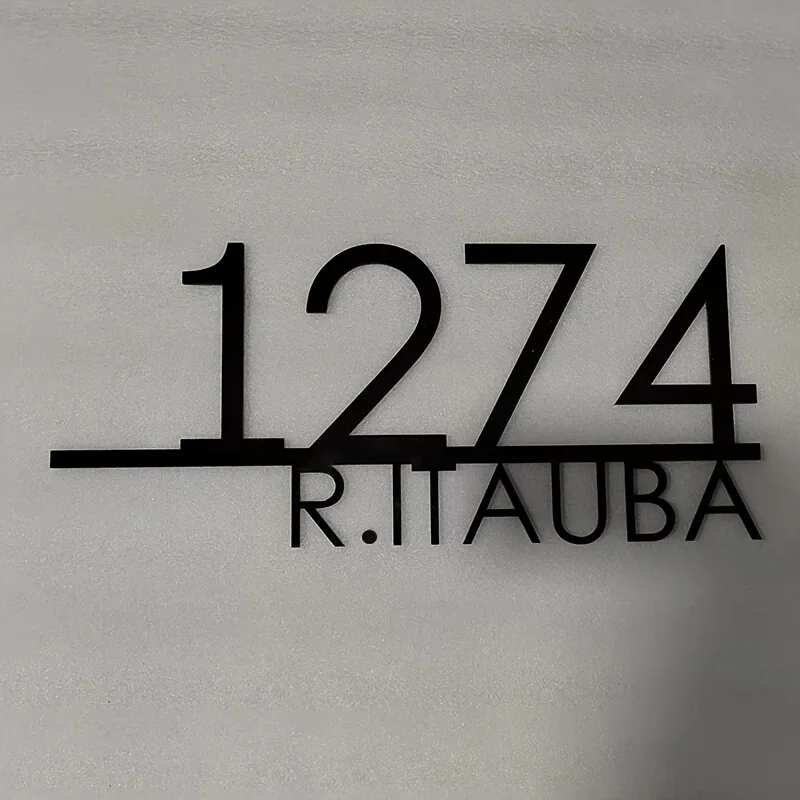Custom Metal House Plaque - Tailor-Made Address Sign for Doors/Mailboxes, Personalized Name & Number Plaque, Outdoor Wall Plaque image 5