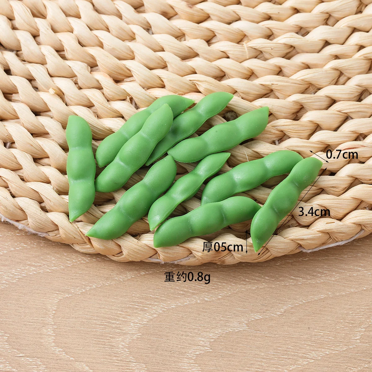 10 Stück Mini Künstliches Gemüse Chili Kohl Edamame Gurke und so weiter – Heimküchen-Dekoration, Feiertagsgeschenk – Detail 9