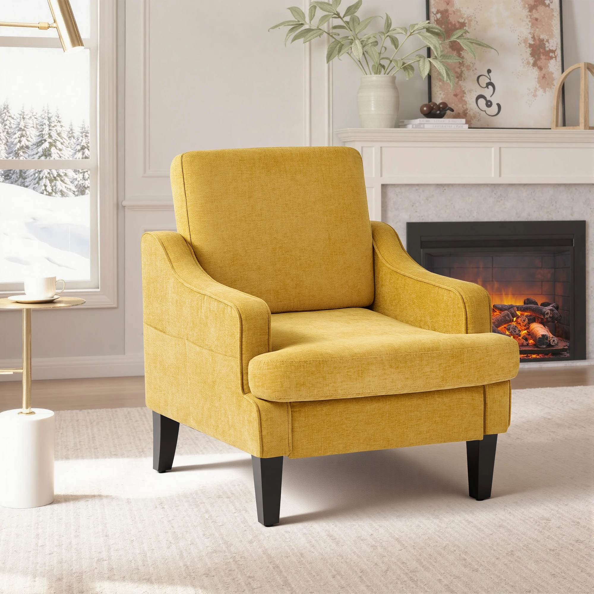 Chenille Accent Cha…