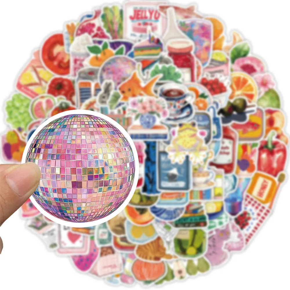 50/100 pçs dos desenhos animados retro graffiti adesivos decorativos guitarra caso de telefone diy bagagem portátil adesivos à prova dwaterproof água