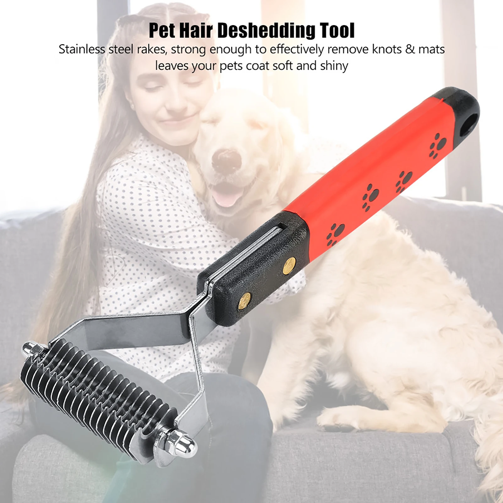 Pet Dog Brush Cat Comb Self Cleaning Pet Hair Remover Brush for Dogs Cats Grooming Tools Pets Dematting Comb Dogs Accessories