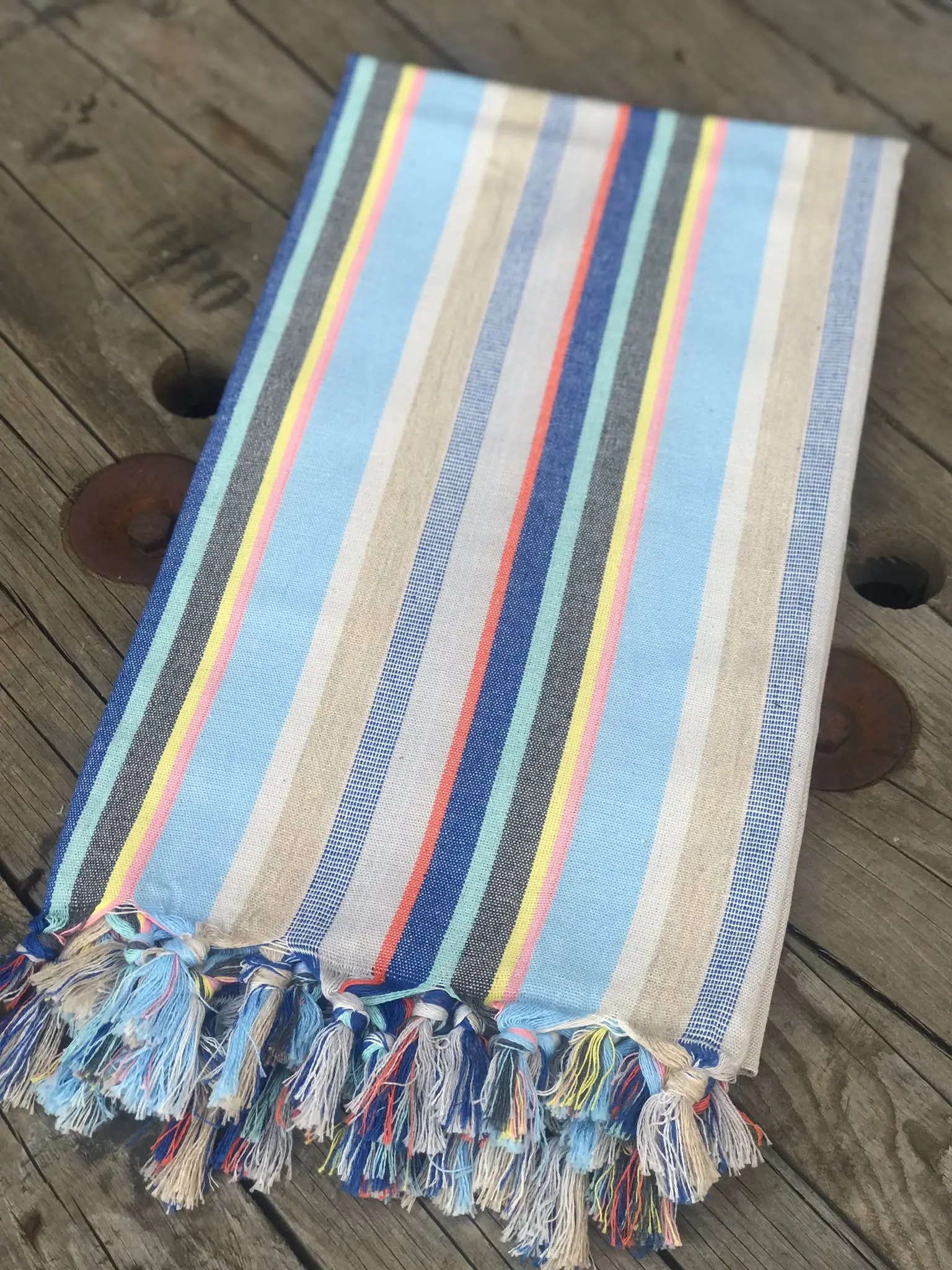 Turkish Cotton Peshtemal Towel-Artisan Woven Fouta Peshtemal Turkish Spa Bath Hammam Beach Towel