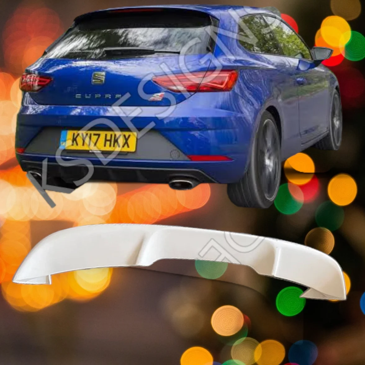 For Seat Leon SC Coupe MK3 5F 2013 2020 FR Style FRP Spoiler