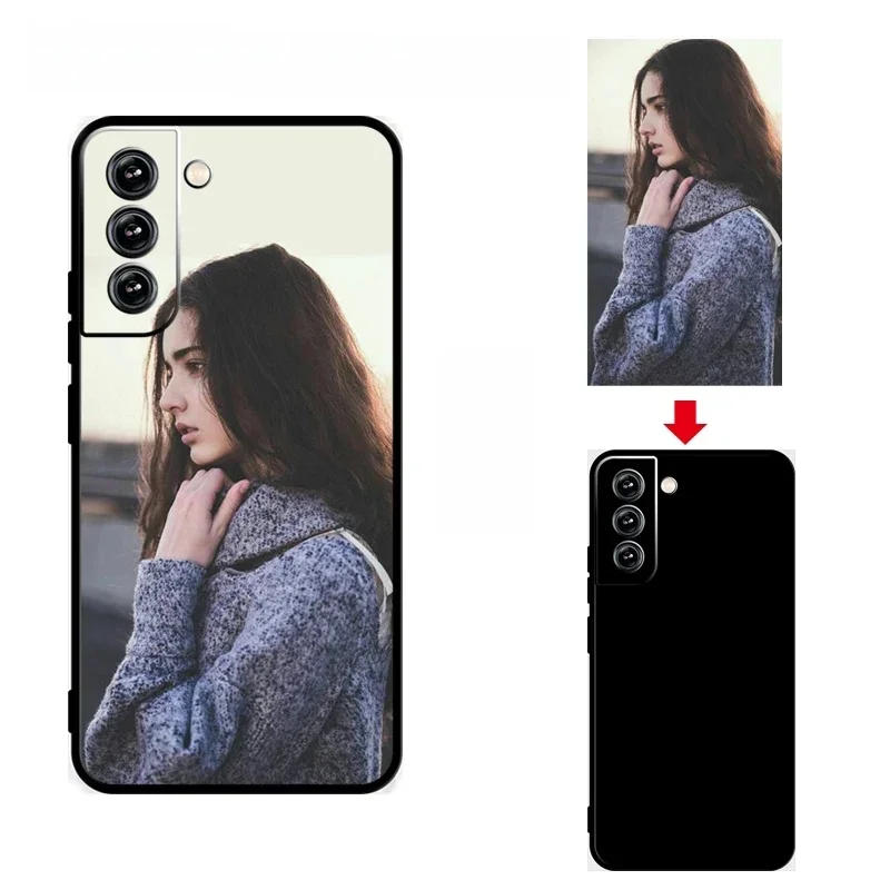 Custom Case voor Samsung Galaxy S25 S24 S23 S22 S21 S20 FE Ultra Plus A53 A73 Note20 A52S A32 A51 DIY Personaliz Picture Cover - afbeelding 2