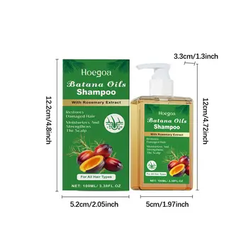 Hoegoa Batana Oil vlasový šampon hloubkové čištění vlasů odstraňuje lupy vyživuje pokožku hlavy bez napětí vyhlazující rozmarýnový vlasový šampon 12 nejlepší prodej šampon na vlasy v kině - №12
