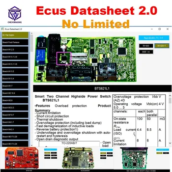 Ecus Datasheet 2.0 Auto ECU Repair Software PCB Schematics Electronic Components Car ECUs and Additional Information