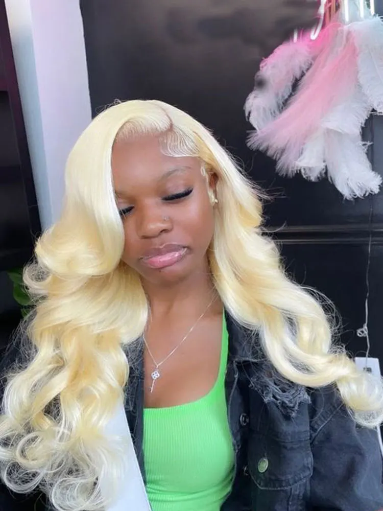 

30 inch 613 Hd Lace Front Wig 13x6 Lace Frontal Wig Blonde Body Wave Lace Front Wig Human Hair 100% Human Hair Blonde Wig