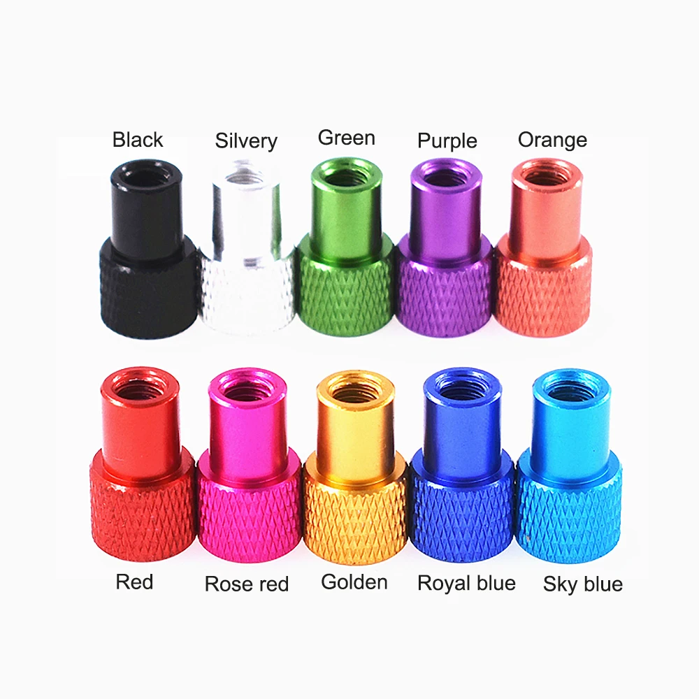 Colourful Blind Hole Nut M3 M4 M5 M6 Aluminium Alloy Knurled Thumb Nuts Hand Grip Knob Step Nuts