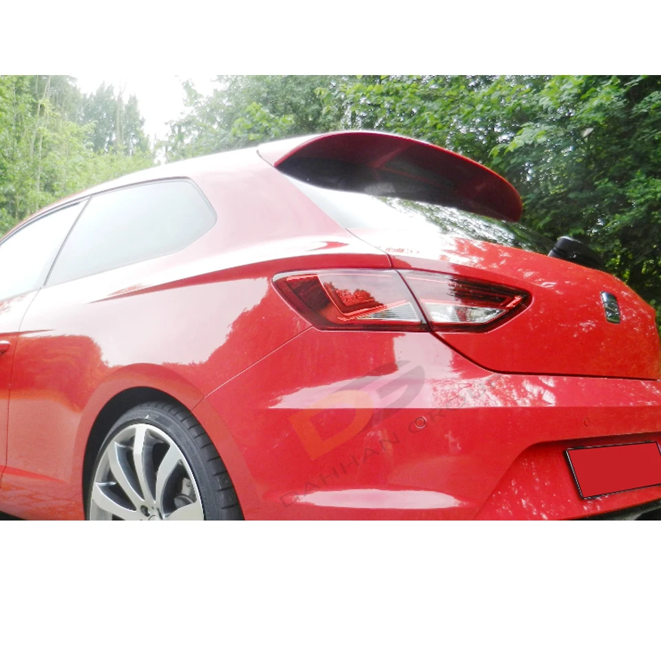 Seat Leon MK3 and MK3.5 SC 2 Doors 2012 - 2019 Rear Spoiler Wing High Quality Fiberglass Material FR Cupra 3-Doors Kit Tuning