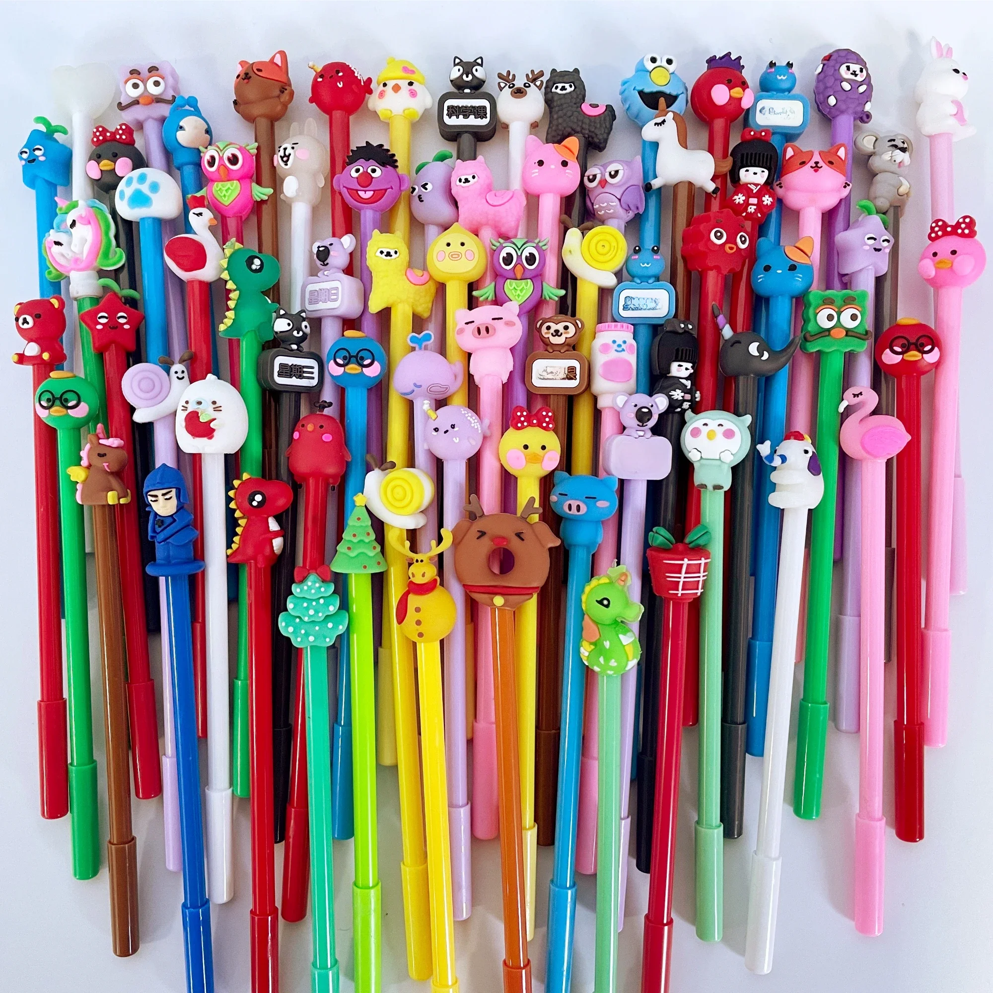 Cute Cartoon Gel Pen, Ink Pen, Presente de Aniversário, Prêmio de Escola, Estudante, Diversão,