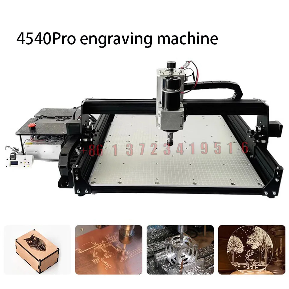 The New 4540pro Engraving Machine Has An All-aluminum Body, A 500w Spindle And A Large Stroke, And Supports Laser Engraving