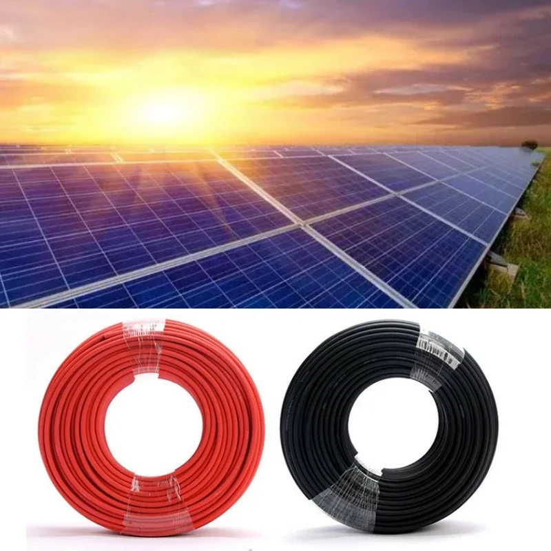 Enkele/Dubbele Kern 1500V Fotovoltaïsche Zonne-Energie Draad 10M/20M 4mm 2/6mm2 12/10awg Kabel Vertind Koper Xlpe Jas Voor Pv-Panelen - afbeelding 2