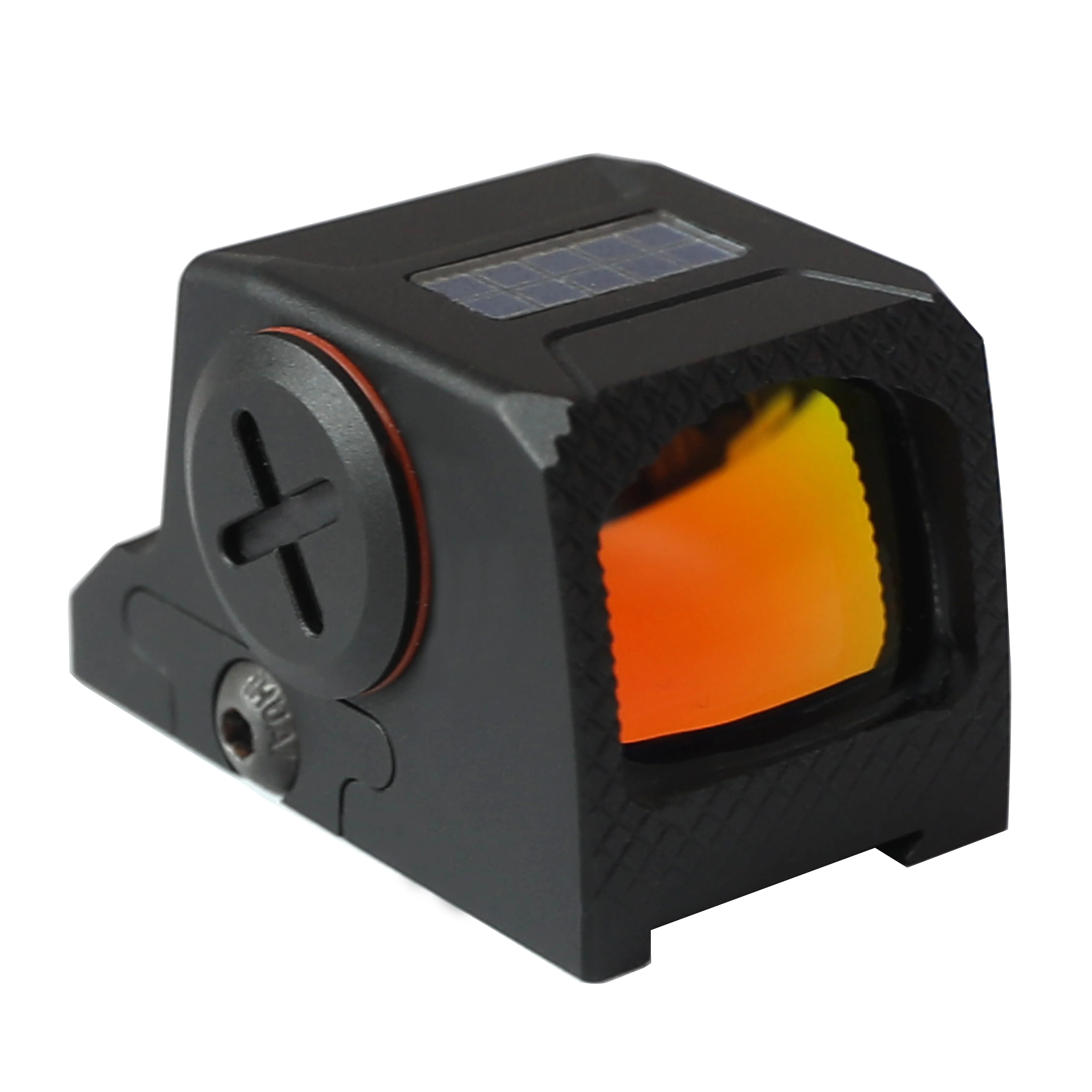 

BUZZARD Solar Red Dot Sight 1x Compact Tactical Reflex Sight, Dual Power Solar & Battery, 2 MOA Red Dot for Hunting Airsoft