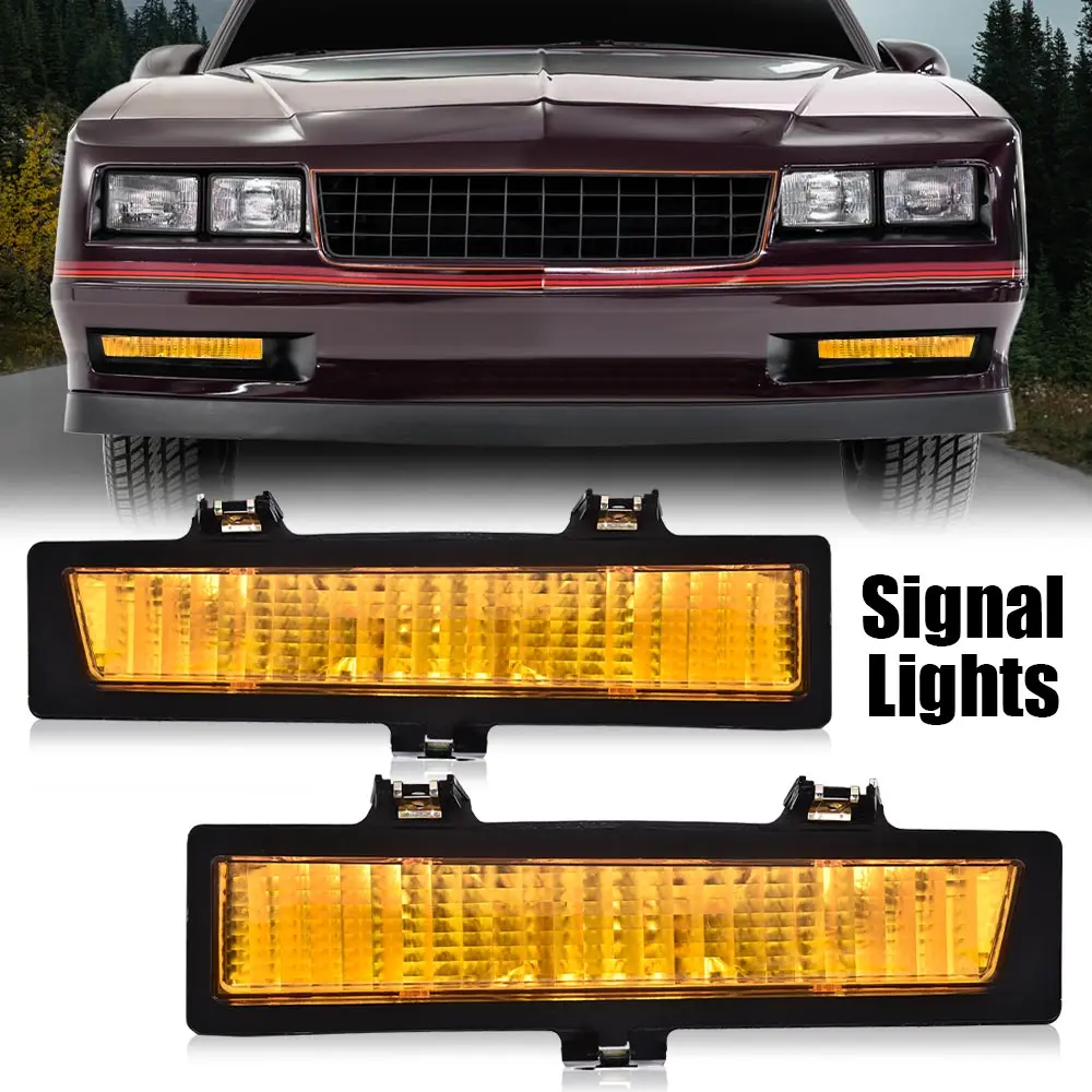 

Передние сигнальные огни, парковочные фонари, новые подходят для 83-88 Monte Carlo Ss 81-86 Carlo, водонепроницаемые, снегозащитные, пылезащитные, автомобильные аксессуары