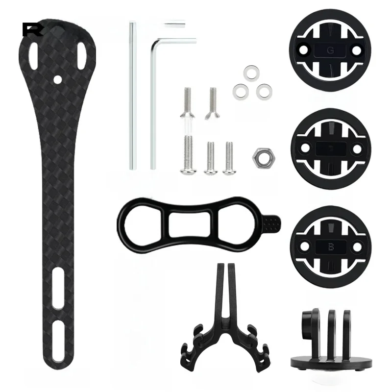 AliExpress UK riderace RIDERACE Bicycle Computer Holder Carbon Fiber for Garmin Edge Series GOPRO Road Bike Stopwatch Mount Bracket Speedometer Stand