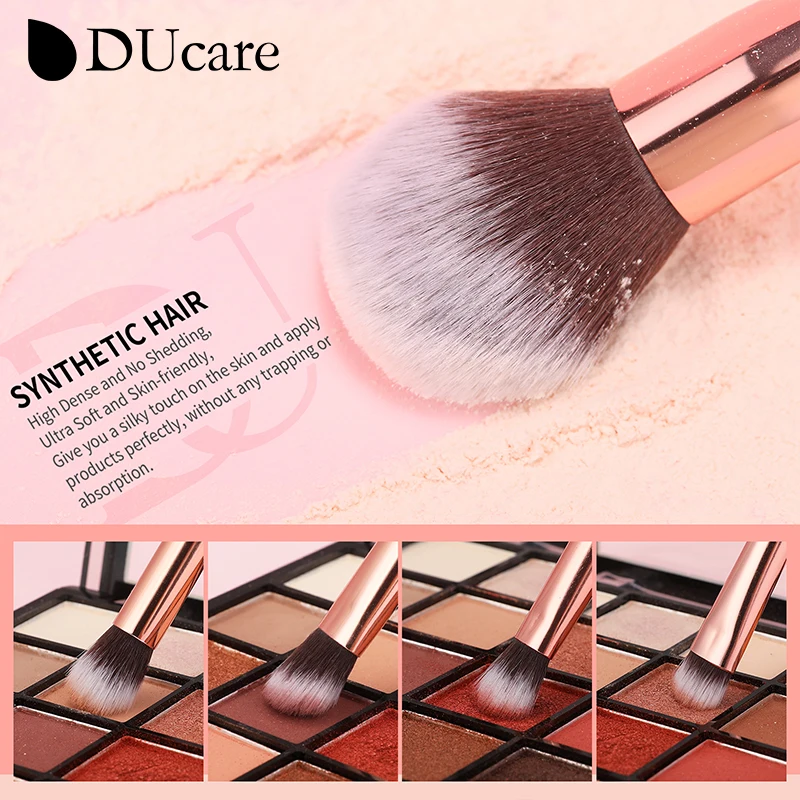 DUcare 27Pcs Professional Makeup Brushes Foundation Blending Face Powder Blush Concealers Eye Shadows Make Up Brushes Set