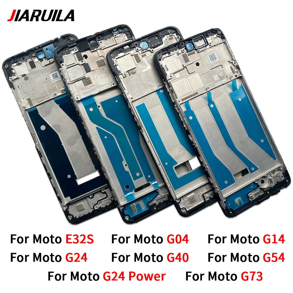 

Housing Front Frame Bezel Middle Plate Cover For Moto E32S G04 G14 G24 Power G40 G54 G73 Repair Parts