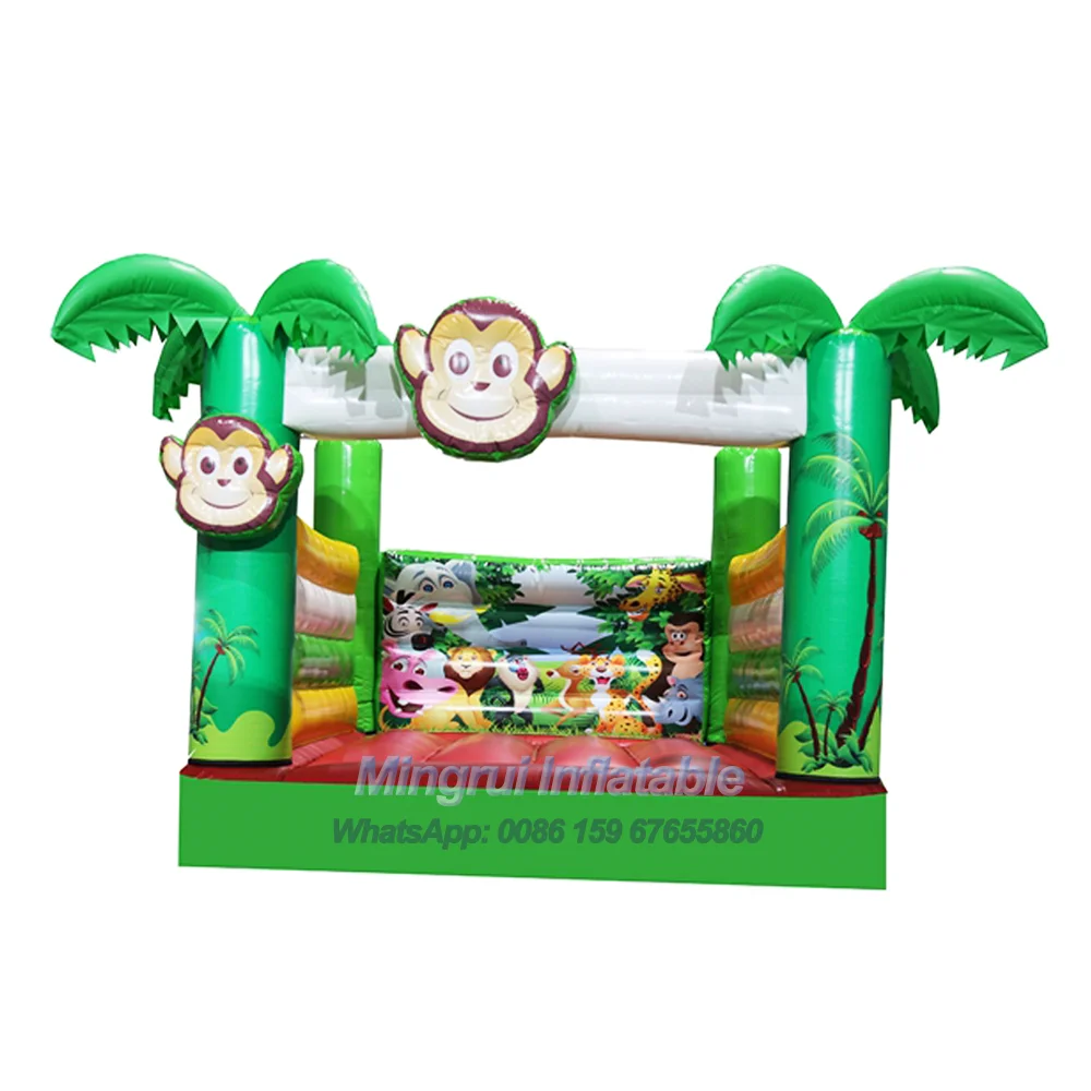 Inflatable Forest Jungle Monkey Bouncing House for Kids