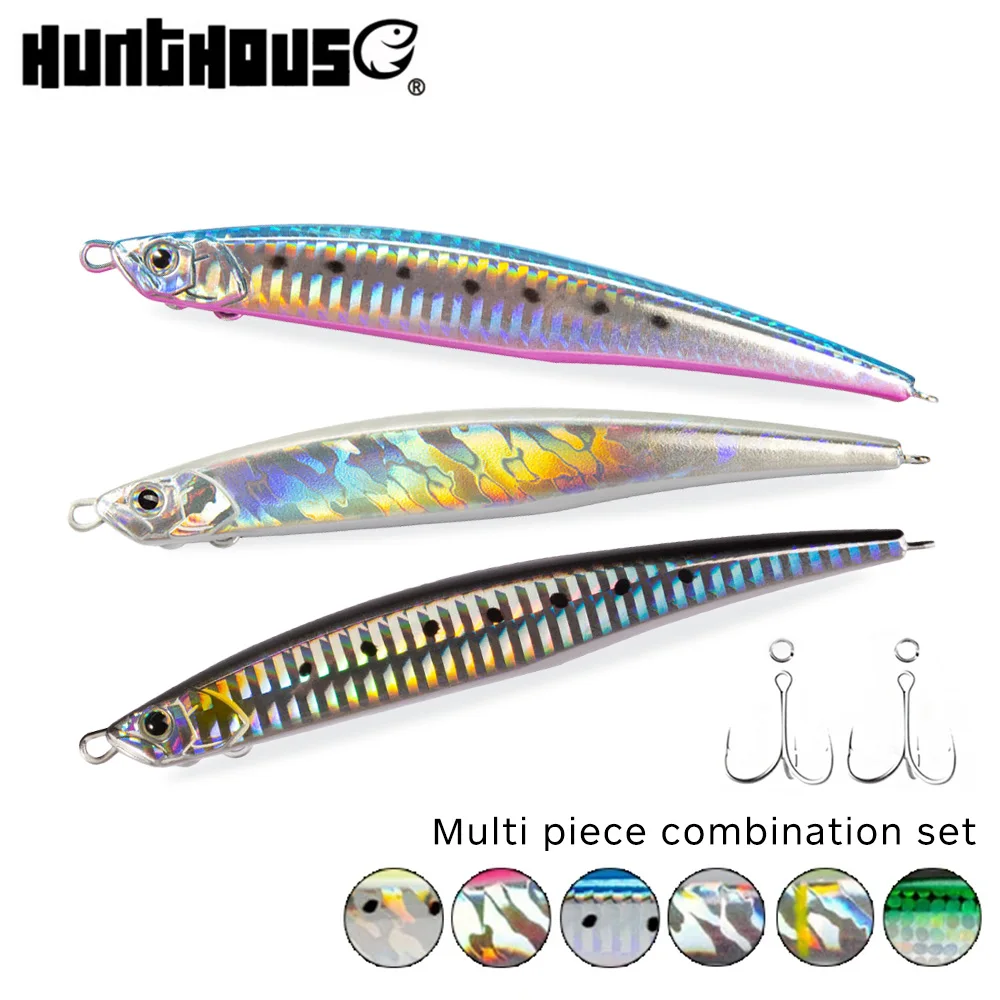 

Hunthouse Multi Piece Combination Sinking Pencil Fishing Lures 125mm/175mm For Tuna SeaBass Perch Long Casting Fish Tackle