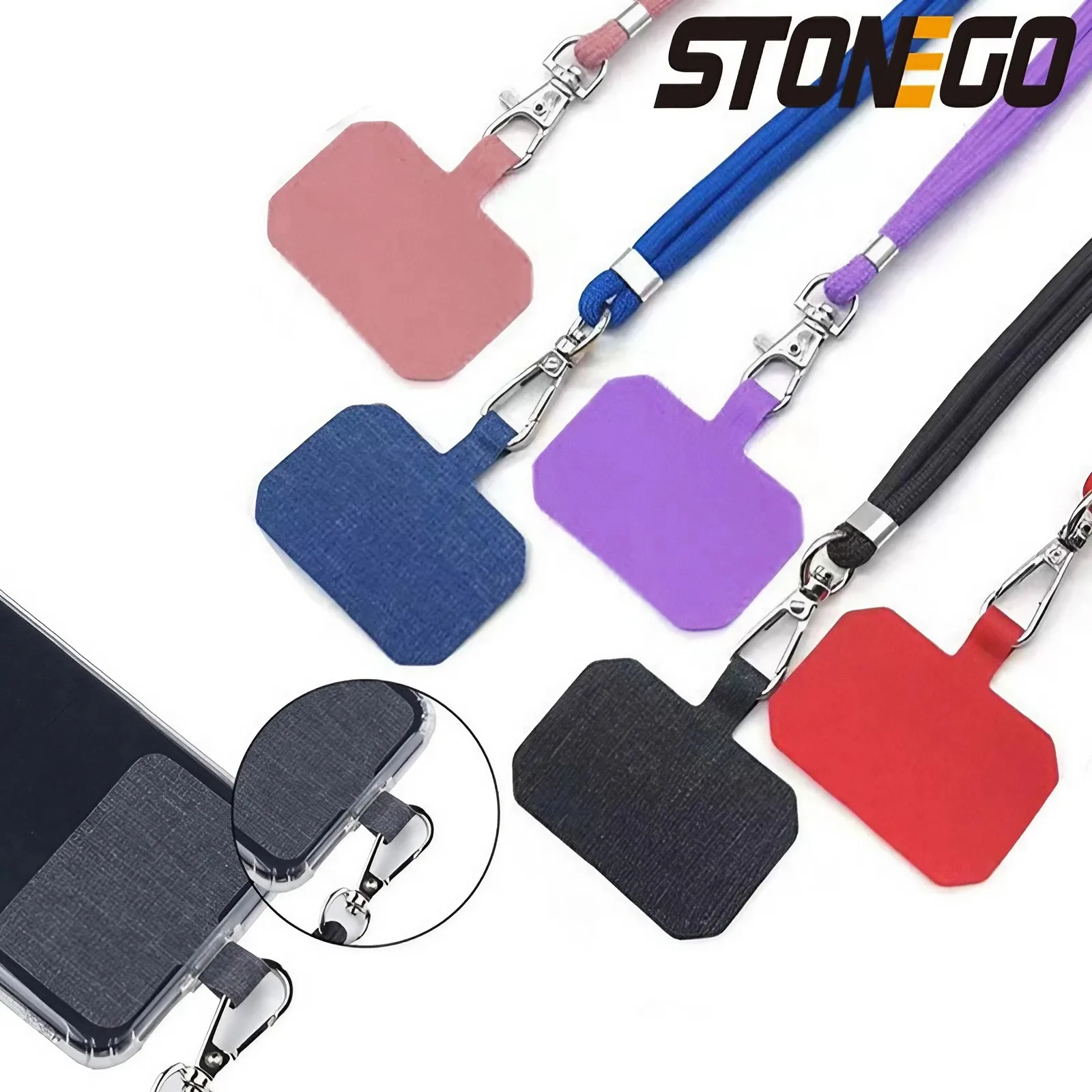 STONEGO Universal Phone Lanyard Adjustable Detachable Neck Cord Lanyard Strap Phone Safety Tether For All Mobile Phones