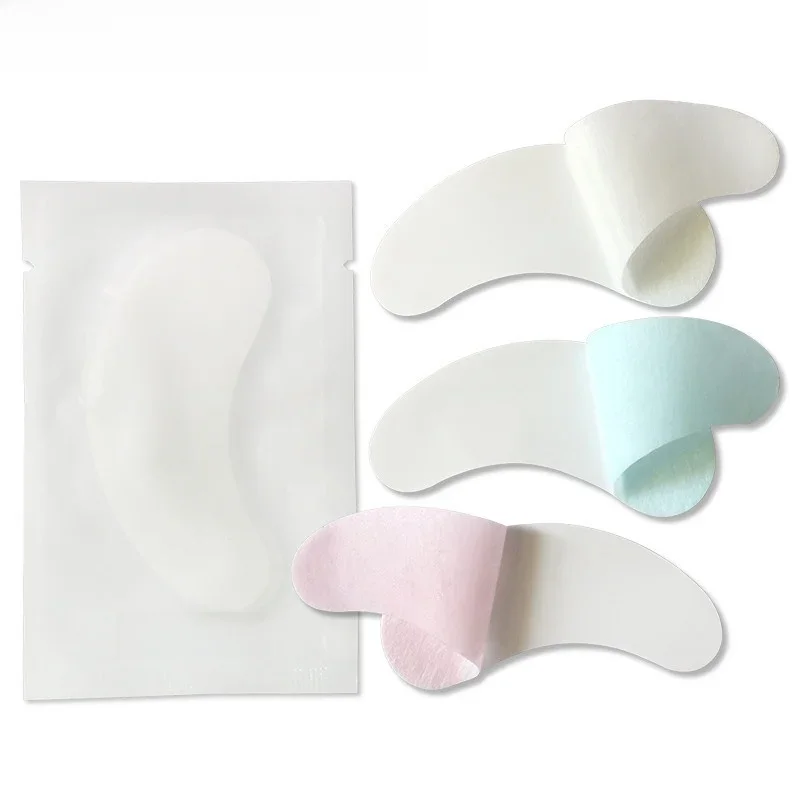 50pairs Augenklappen Unter Augen Pads Papier Gel Lash Pad Auge Aufkleber Tipps Wraps Hydrogel Wimpern Verlängerung Patch Make-Up-Tool