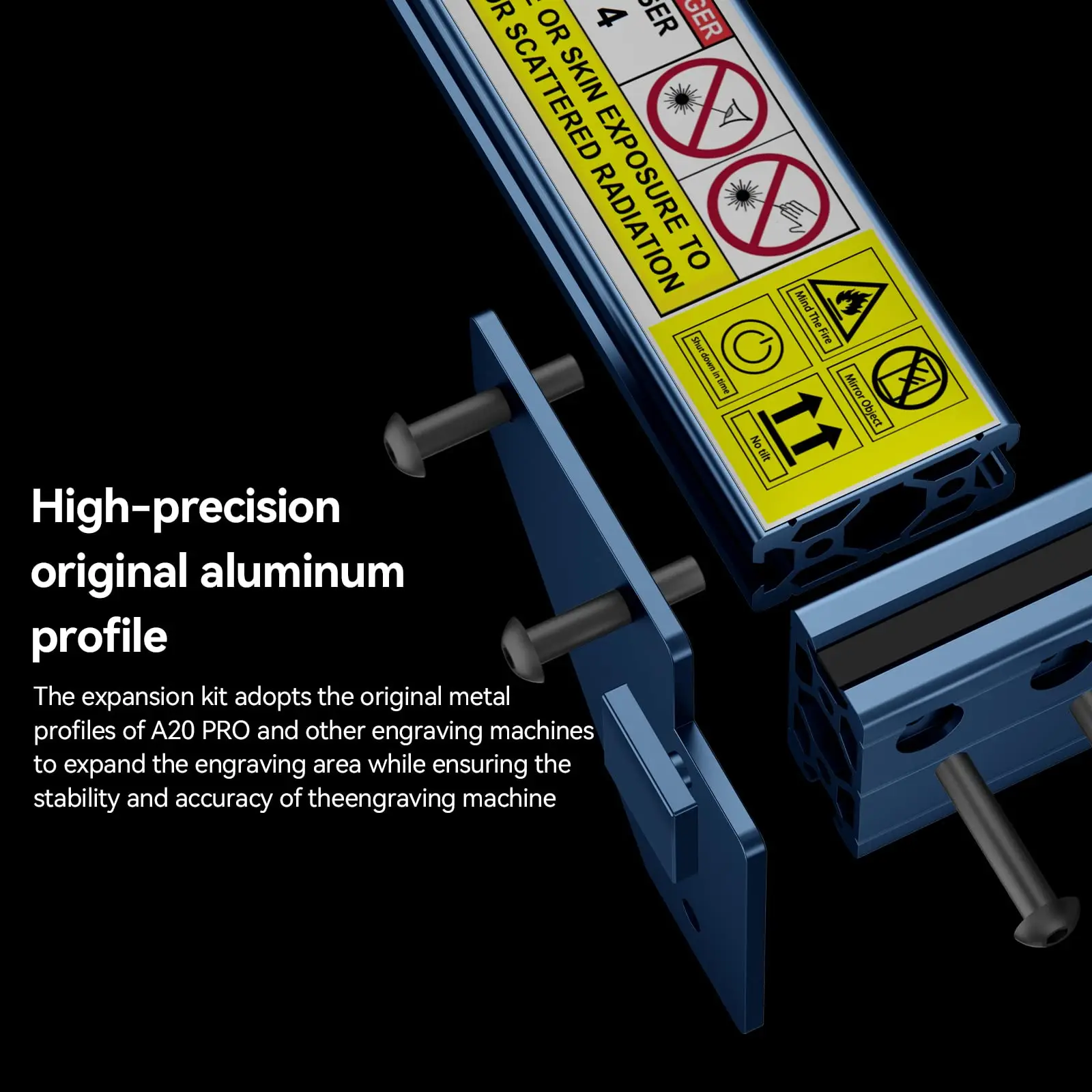 ATOMSTACK Laser Engraving Area Extension Shaft 850x400mm For X7 A20 X20 S20 A30 X30 S30 A40 X40 S40 PRO Laser Engraving Machine