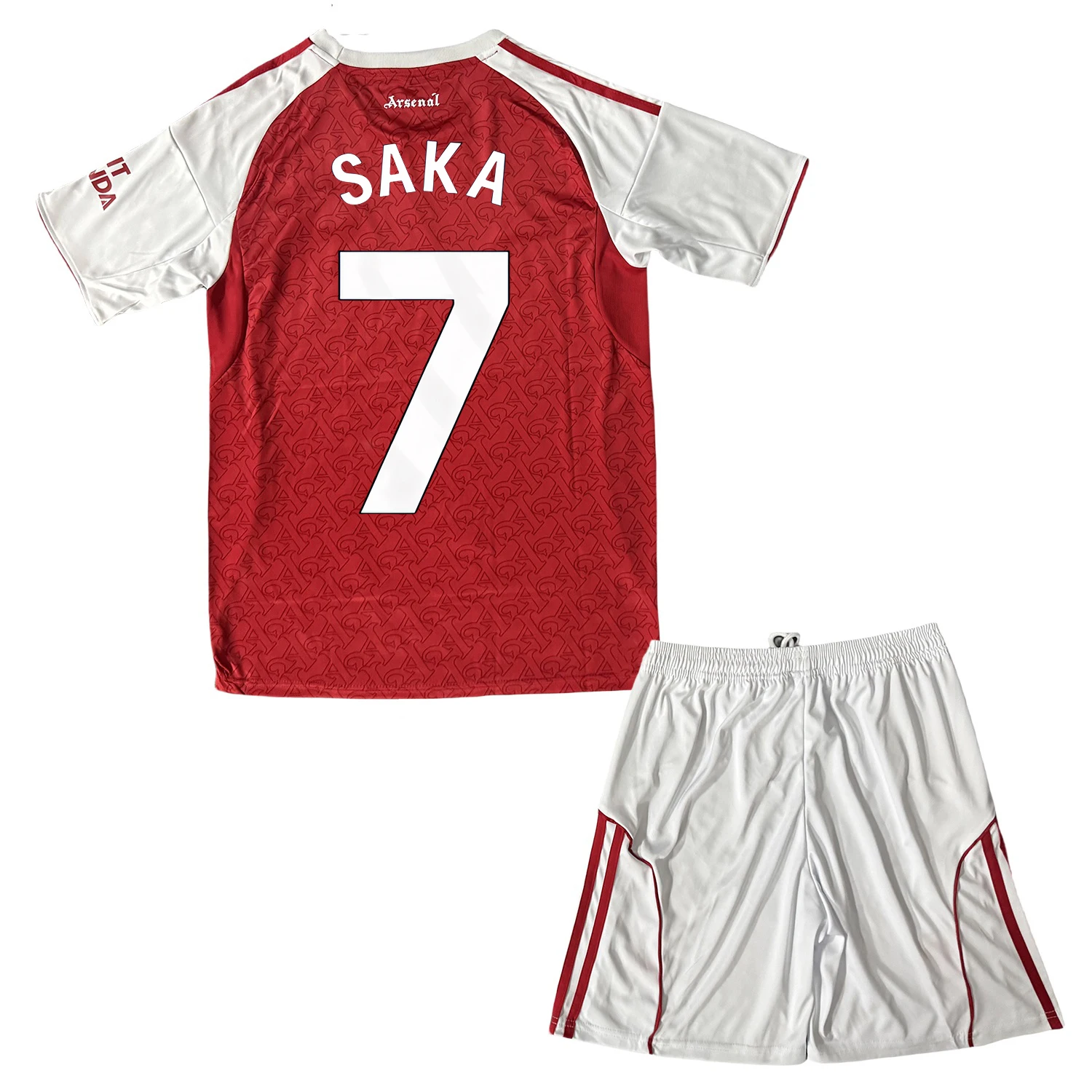 

25-26 Mens/Kids New Activewear ARS Soccer #7 Saka Jerseys Fashion Sports T-Shirt Red