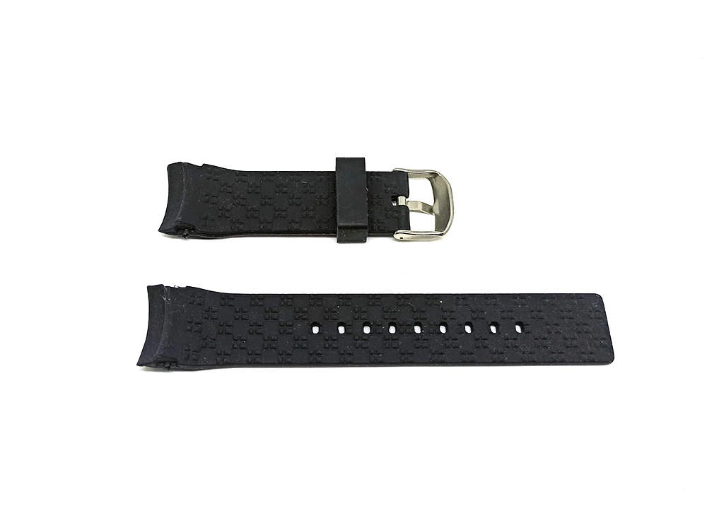 Mido M0264173705100 Ocean Star Captain - Fits with 22mm Black Rubber Silicone Curved End Replacement Watch Band Strap