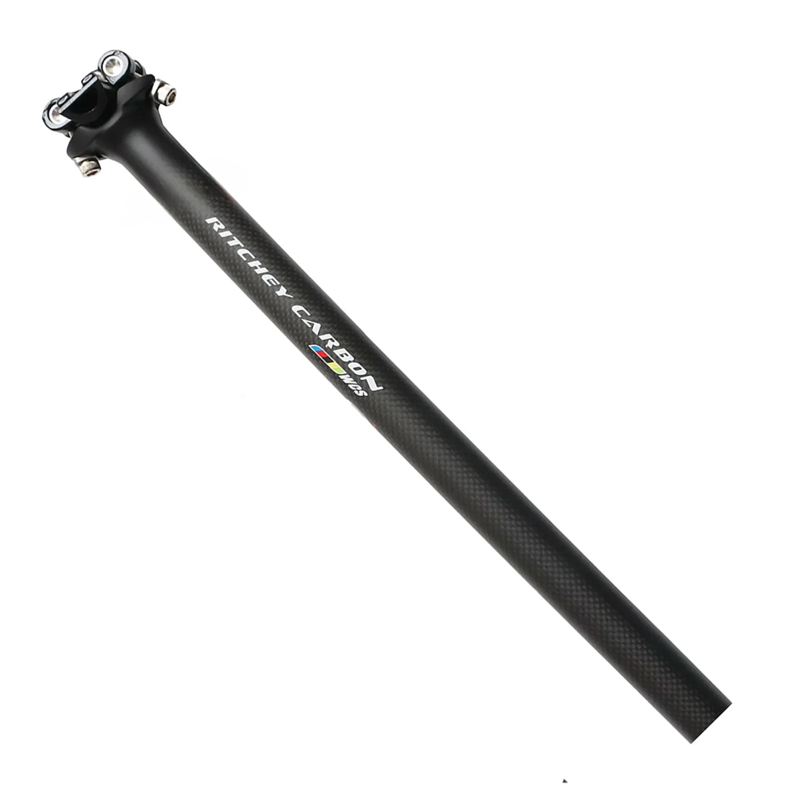 Rura podsiodłowa rowerowa z włókna węglowego 3K, 27.2/30.8/31.6mm, rura podsiodłowa z włókna węglowego do rowerów MTB/szosowych, 350/400/450mm — 2