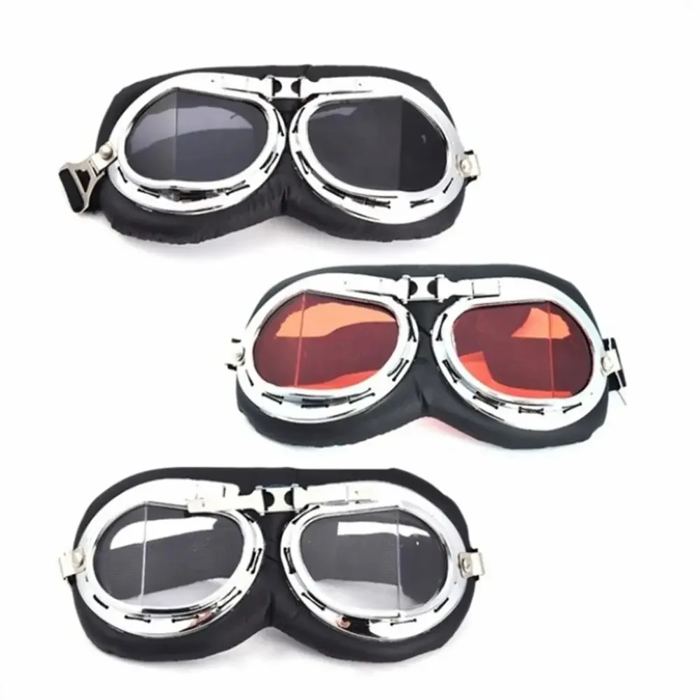 AliExpress NONE Retro Vintage Pilot Goggles Motor Protective Gear Glasses For Motorcycle Cruiser Cafe Scooter