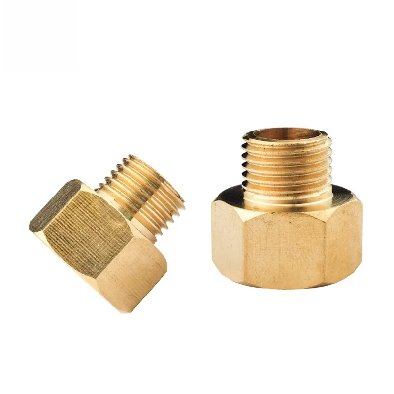 Connecteurs de tuyaux en laiton à filetage mâle à femelle, adaptateur de coupleur en laiton, raccord fileté 1/8 "1/4" 3/8 "1/2", 1 pièce