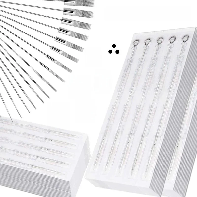 100/50/10/5 pièces stériliser les aiguilles de tatouage 1/3/5/7/9/11/13/14/15 RL RS RM M1 aiguille de tatouage tatouage fournitures de Machine de maquillage Permanent